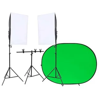 LAPOOH Kit de Estudio fotográfico con iluminación y Fondo