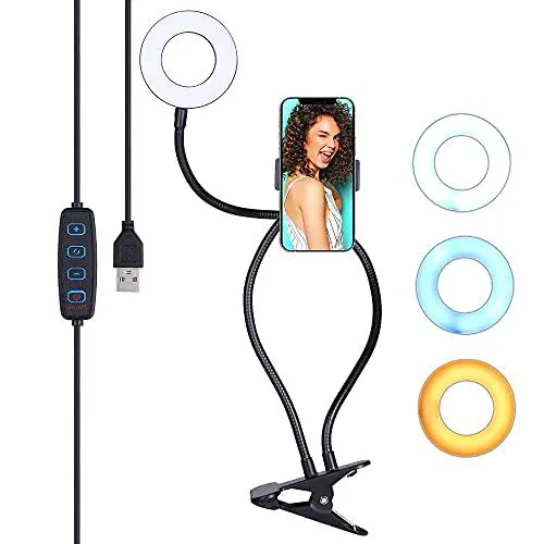 NK - Anillo de luz LED con Trípode de 9.0', 2 en 1 de NK