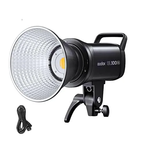 GODOX SL100Bi Compact LED Video Light Photography Fill Light 100W 2800K-6500K Temperatura bicolor 11 efectos de iluminación FX integrados CRI96+ TLCI97+ Soporte Bowens APP / 2.4G inalámbrico