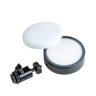 Instarter Mini lámpara de vídeo Redonda RGB con Cabeza esférica de 1/4" para Smartphone