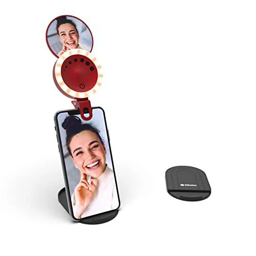 iWotto Aro de Luz LED para Móvil con Stand y Espejo de W IWOTTO