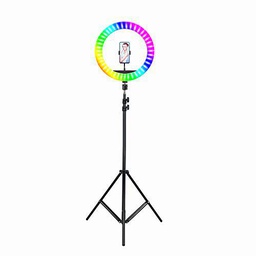 Andoer Luz de Anillo LED, RGB Anillo de Luz 16 RGB Colores Regulable