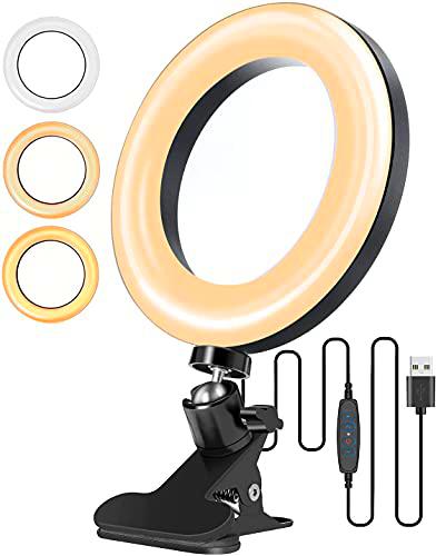 Anillo de Luz 6.3", Aro de Luz para Videoconferencia