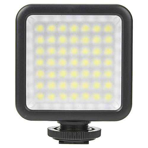 Estink Luz de Relleno de cámara, luz de fotografía LED de Brillo Ajustable de Alta Potencia de 5,5 W DC3V 6000 K