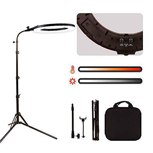 GSKAIWEN 18" 60W LED Ringleuchte luz Set Dimmbares Kamera-Fotografie Studiolicht Video-Licht con Makeup Porträt Youtube Video Outdoor Shooting