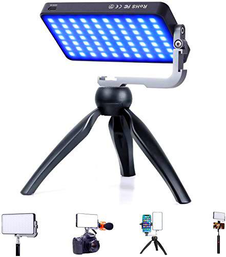IVISII G2 Pocket RGB Video Light, 12W Batería recargable incorporada 4300mAh 360 º Full Color
