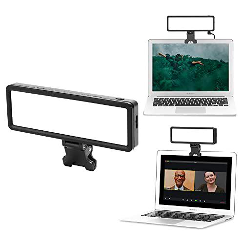 Newmowa 100pcs de luz de Video LED ultrabrillante, 3200K-5600K Panel de luz LED de Brillo y Temperatura de Color Ajustable para videoconferencia