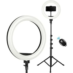 PeHeShe 12" Ring Light, Luce per Selfie, 63" Staffa Triangolare