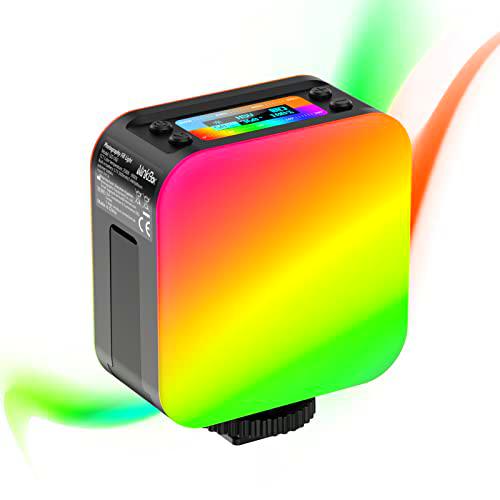 NinkBox 1pcs Luz de Video LED RGB con Ambos Lados Luminoso