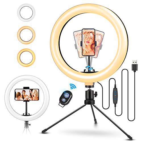 10.2" Anillo de luz LED con trípode