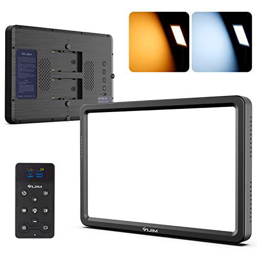 VIJIM VL220 Key Light con Control Remoto, Panel LED Portátil con Temperatura de Color Dual Ajustable