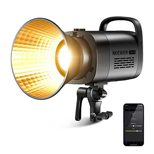 NEEWER CB60B 70W Luz Vídeo LED con 2,4G&amp;App Control,Bicolor 2700-6500K 34000Lux a 1m/CCT Modo/CRI97+/12 Escenas/Luz Continua de Montura Bowens para Estudio/Fotografía al Aire Libre/Grabación de Vídeo