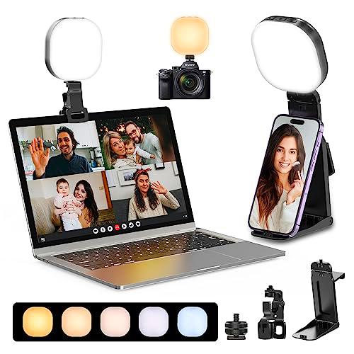 Luz de video LED ULANZI 20, luz selfie con clip, 3000-7200K regulable con batería incorporada de 2000mAh