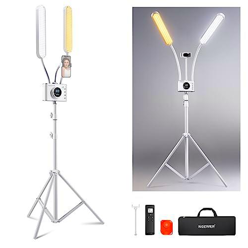 NEEWER Iluminación Fotografía Bicolor con Soporte para Teléfono