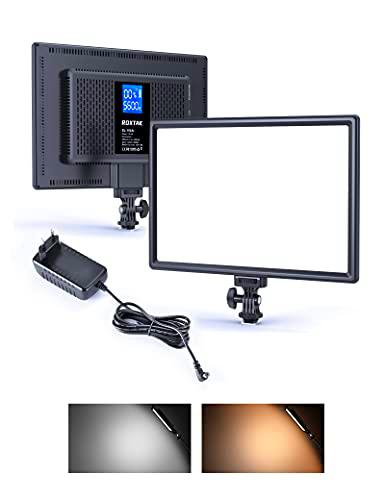 Luz de Video LED 3200-5600K Temperatura de Dos Colores Ajustable