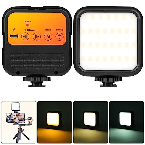AXFEE WL-62 Luz de Video, 3 Color Regulable 3000K-7000K Luz de Relleno