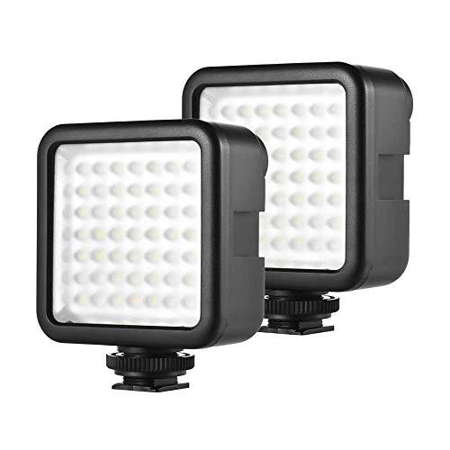 Andoer W49 LED Luz de Video Regulable, 6000K Mini Luz de Cámara