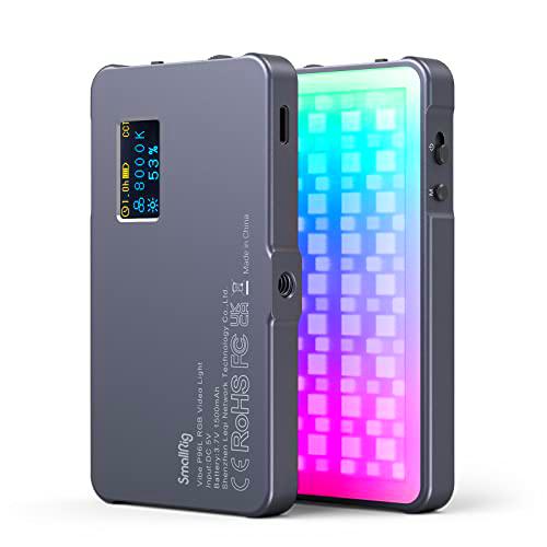 SMALLRIG P96L RGB Video Light, portátil LED Light Full Color CRI 96+ Regulable 2500K-8000K