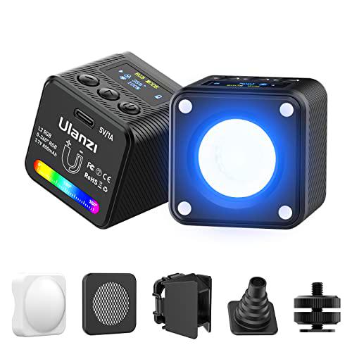 Luz Led Fotografia COB, ULANZI L2 RGB Luz Vídeo Magnetic