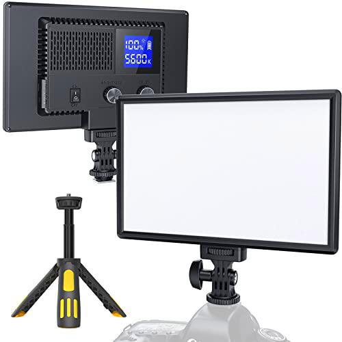 RALENO Luz de vídeo LED, con batería de 4000mAh CRI>95 3200-5600K
