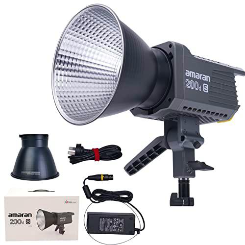 Aputure Amaran 200d S Luz de Video LED, iluminación de fotografía para cámara de Video luz de Foto 5600K 55,800Lux @ 1m CRI≥96 TLCI≥99 200W luz de Estudio.