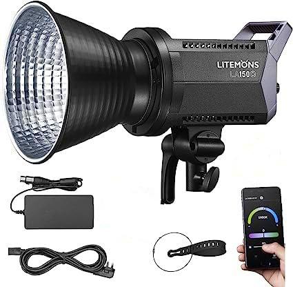 Godox Litemons LA150D Studio LED Video Light 190W Lámpara de luz de fotografía 5600K Temperatura de Color 8 FX Efectos de iluminación CRI96+ TLCI97+ Bowens Mount App Control Remoto para Home Studio
