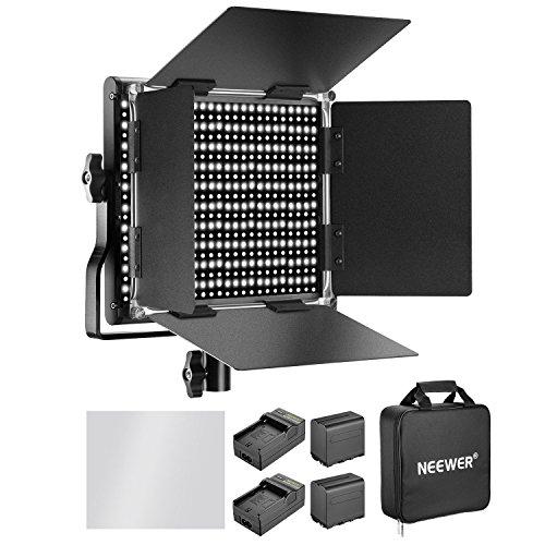 Neewer - Luz de vídeo LED Bicolor Regulable para cámara (LED