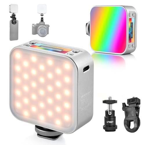UTEBIT Luz de vídeo, 2500mah luz de vídeo 360 º RGB a Todo Color