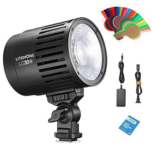 Godox LC30Bi Litemons Mesa LED Luz Bi-Colores Ajustable de 3200K -6500K Cuenta con 11 Efectos de luz FX Que Brindan más Posibilidades Creativas