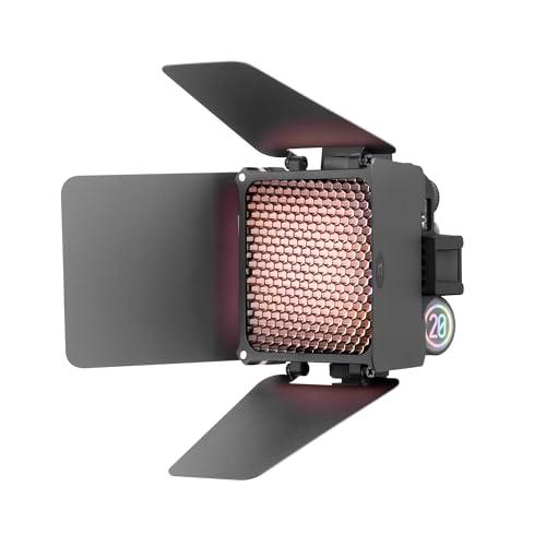 Zhiyun FIVERAY M20 Combo LED Fotografía Iluminación Continua 20W Bicolor 2700K-6500K con difusor de Puerta magnética CRI 95+ TLCI 97+