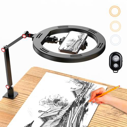10" Anillo de luz con Soporte y Soporte para Teléfono