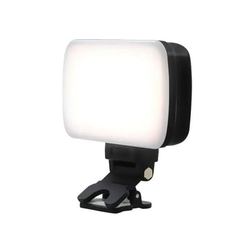 Meichoon Videoconferencia Selfie Clip de Luz Carga Portátil Ajustable 3 Temperaturas de Color 10 Niveles de Brillo Adecuado para Teléfono Móvil Computadora Portátil Cámara Transmisión en Vivo y Vlog