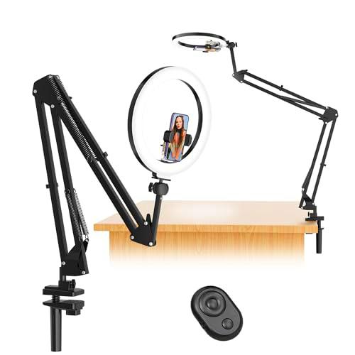 RealPlus 10" Anillo de Luz con Trípode para Teléfono Móvil
