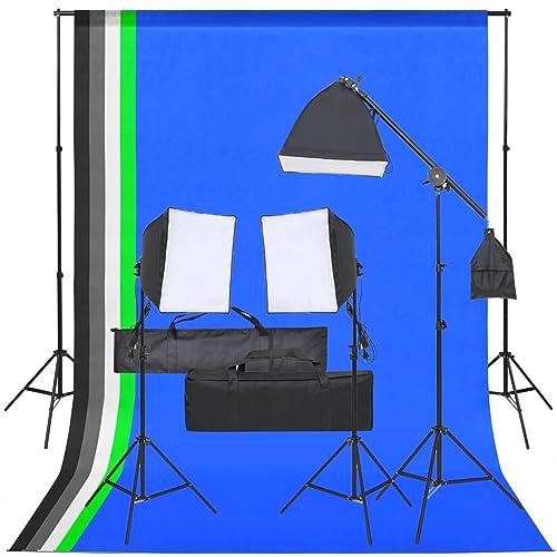 Kit de Estudio fotográfico con Set de Luces y Fondo