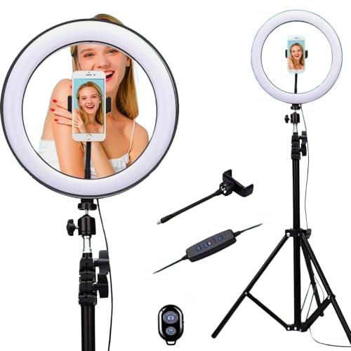 Aro de luz con tripode 10" 2,10m, Ring Light Professional
