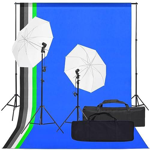 LAPOOH Kit de Estudio fotográfico con Set de Luces y Fondo