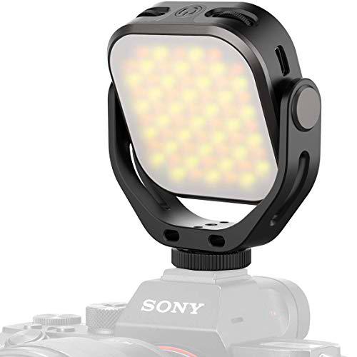 Ulanzi Vijim VL66 - Mini lámpara LED Bicolor giratoria para Smartphone y cámara con Temperatura de Color Ajustable 2500-6500 K y batería de 2000 mAh