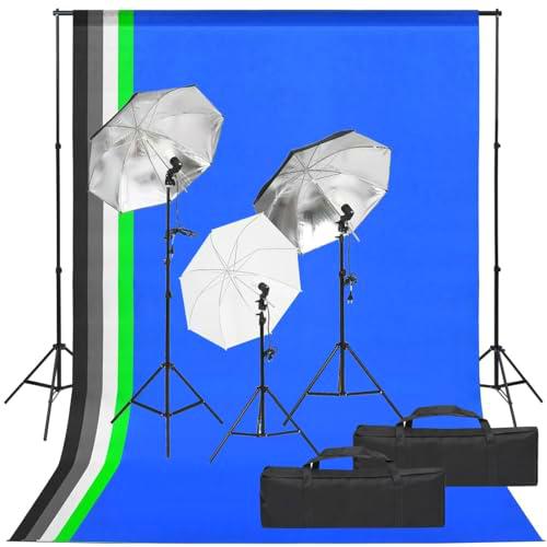 LAPOOH Kit de Estudio fotográfico con Set de Luces y Fondo