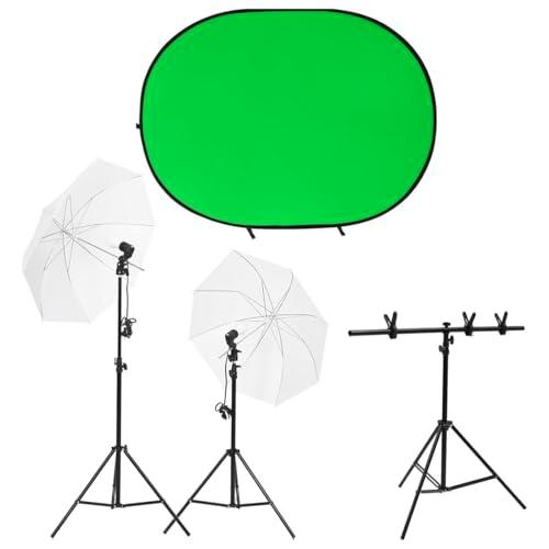 LAPOOH Kit de Estudio fotográfico con iluminación y Fondo