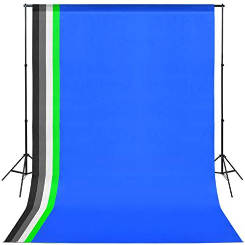 CIADAZ Kit de Estudio fotográfico con 5 Fondos de Colores y Marco Ajustable