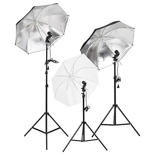 Kit de Estudio fotográfico con Set de Luces, Fondo y Reflector