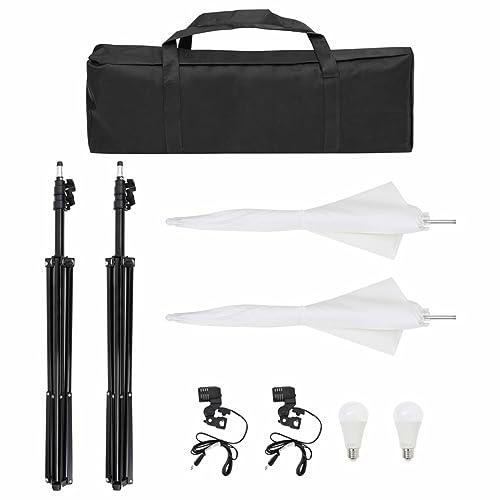 Kit de Estudio fotográfico con Set de Luces, Fondo y Reflector