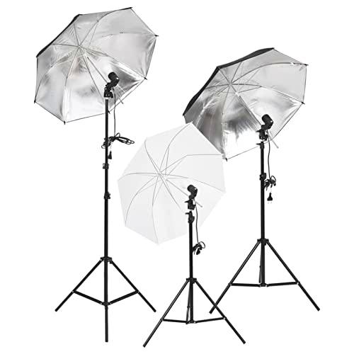 Kit de Estudio fotográfico con Set de Luces, Fondo y Reflector