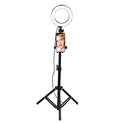 Anillo de luz de belleza regulable,anillo de luz LED Selfie de 6",anillo de luz de anillo de Selfie