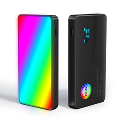 RGB Video Light, 196LEDs Fotografía Luz con temperatura de color ajustable y 20 modos de escena