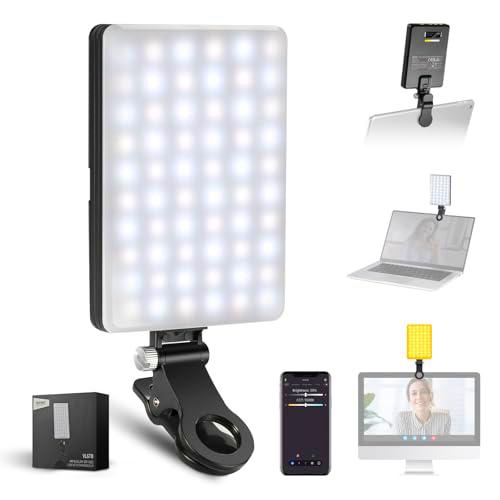NEEWER Basic VL67B - Luz selfie para teléfono, control de la aplicación CRI97 2000 mAh