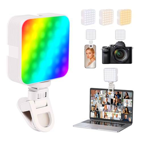 ELZO Luz de vídeo RGB con clip, función de memoria