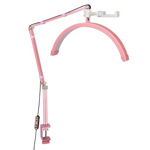 Andoer Lámpara de vídeo LED, luz de llenado en forma de media luna