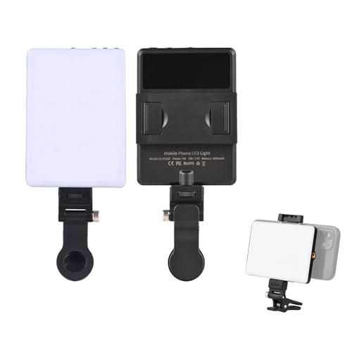 Camnoon CL-V11SE Lámpara de fotografía de Vlog de Bolsillo 2500K/4500K/9000K Temperatura de Color Ajustable con 60 Cuentas LED 2000mAh Transmisión en Vivo Home Studio Fotografía Comercial