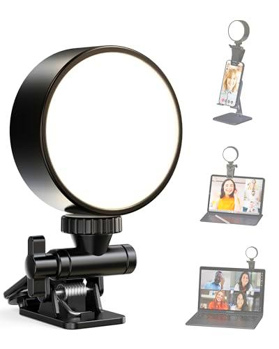 BRTech 2024 Selfie Light, 360º Drehbar Beleuchtung 3 Lichtmodi 54 LED Videolicht